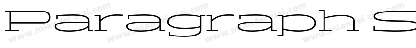 Paragraph Stretch Light字体转换